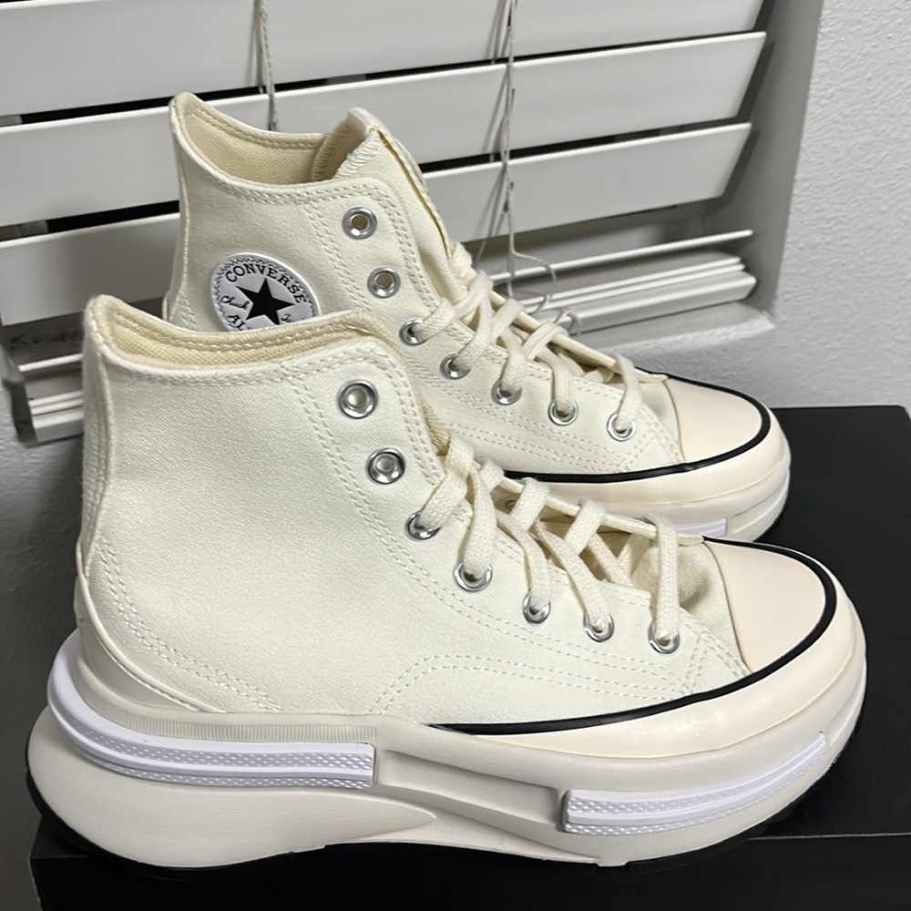NWT Converse Women's Run Star Legacy CX Shoes - Off white - High Top - A00868C - Picture 12 of 12